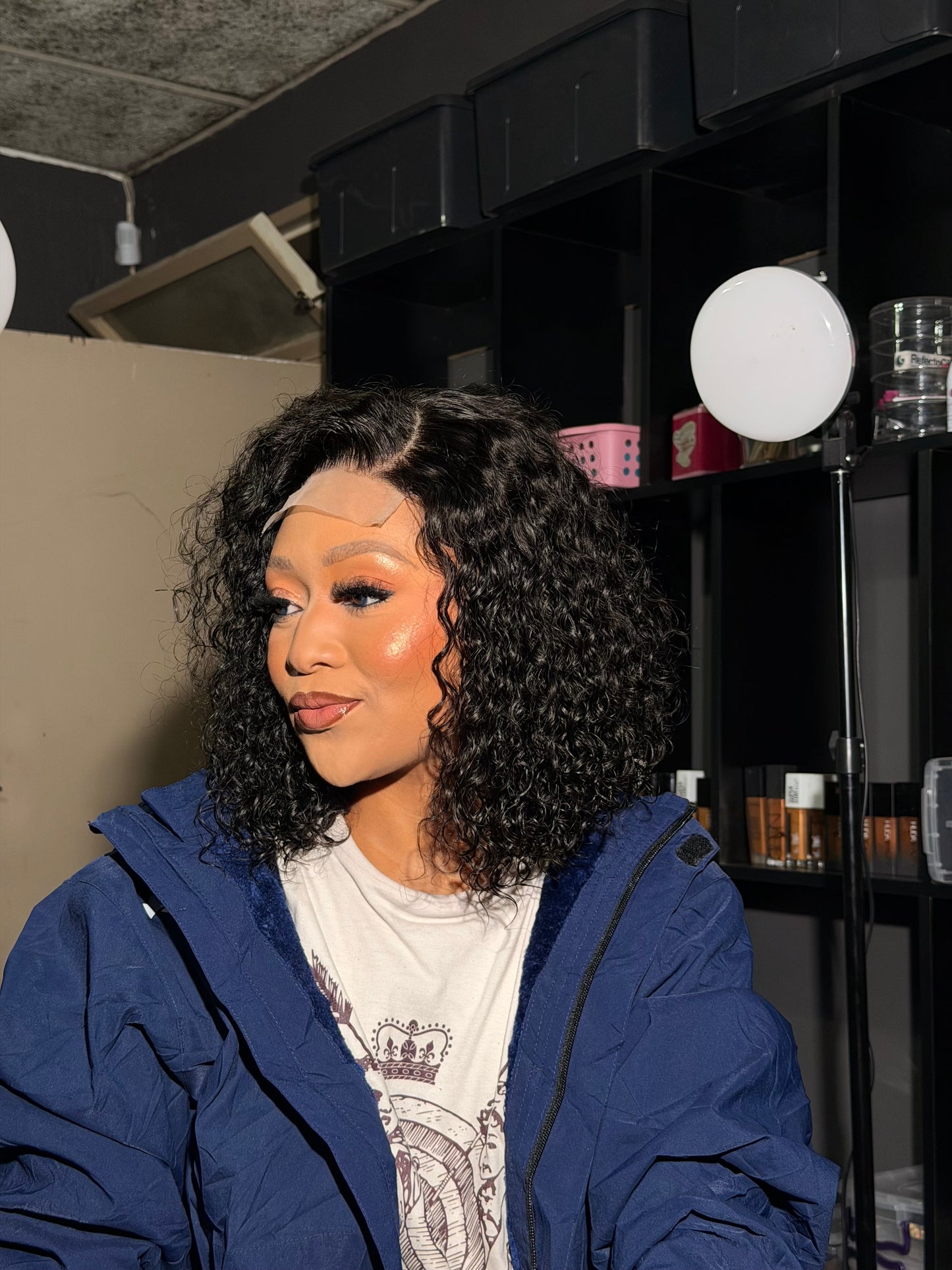 12 Burmese glueless curly wig