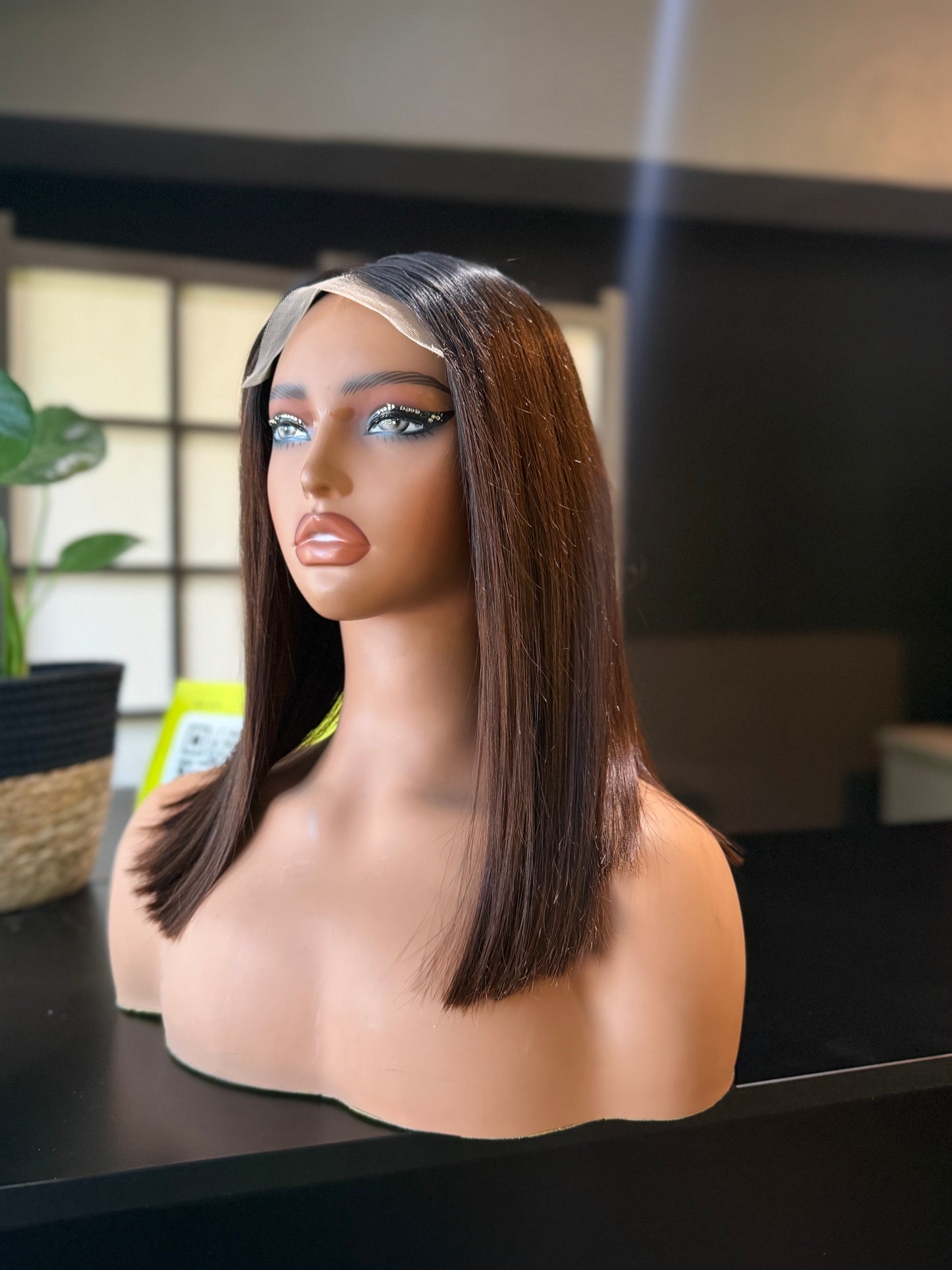 14 5x5 Glueless Brown wig