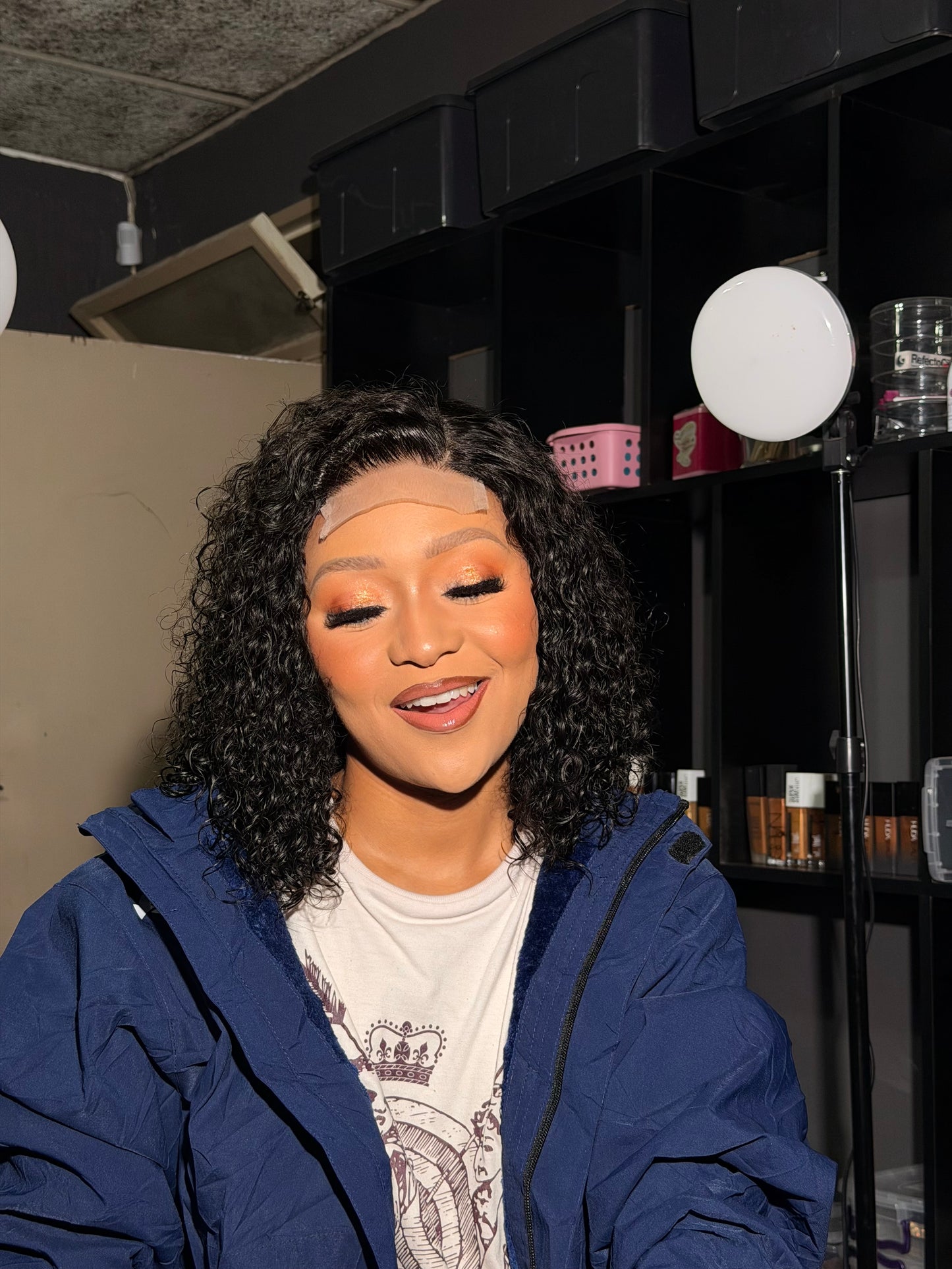 12 Burmese glueless curly wig