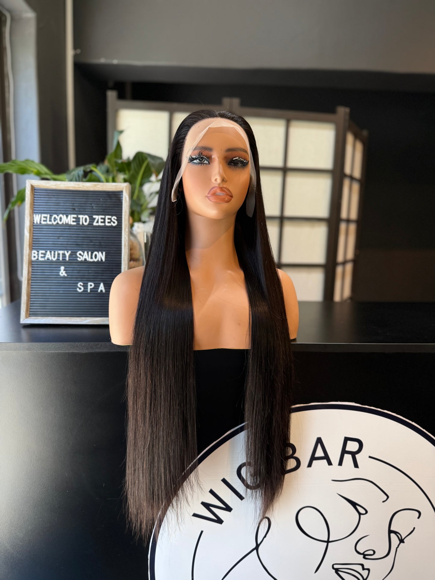 26 inches frontal single drawn wig