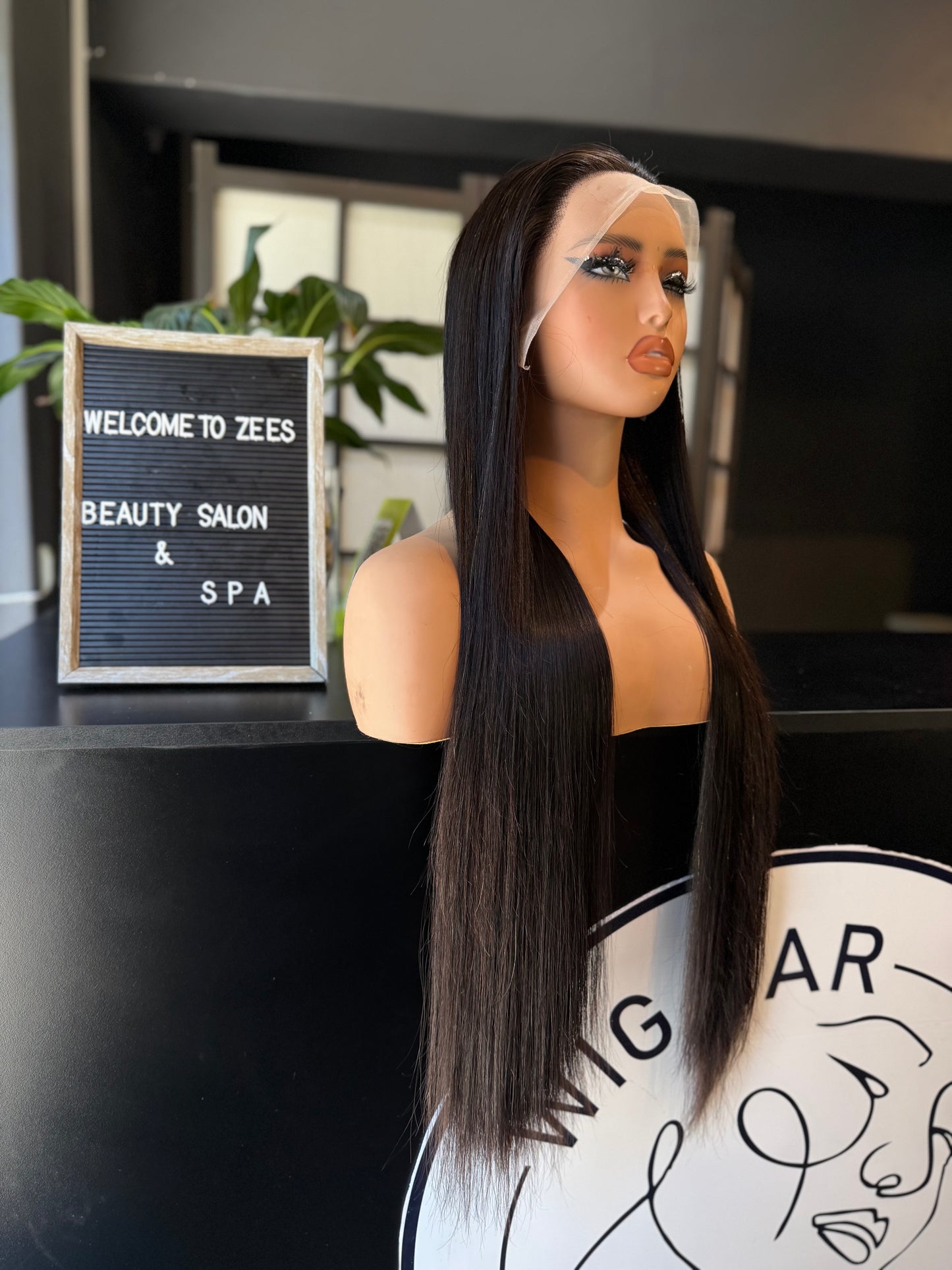 26 inches frontal single drawn wig