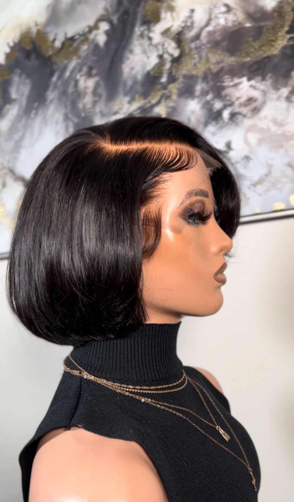 10 inches frontal bob