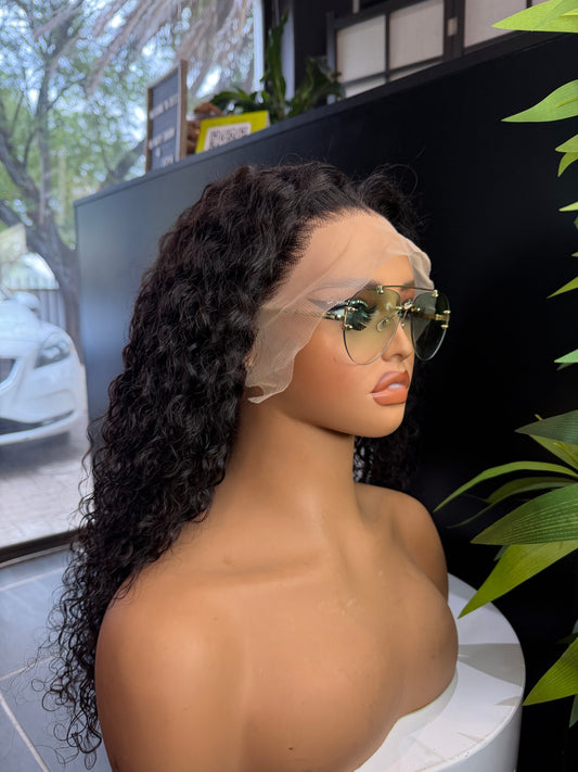 18 frontal curly wig